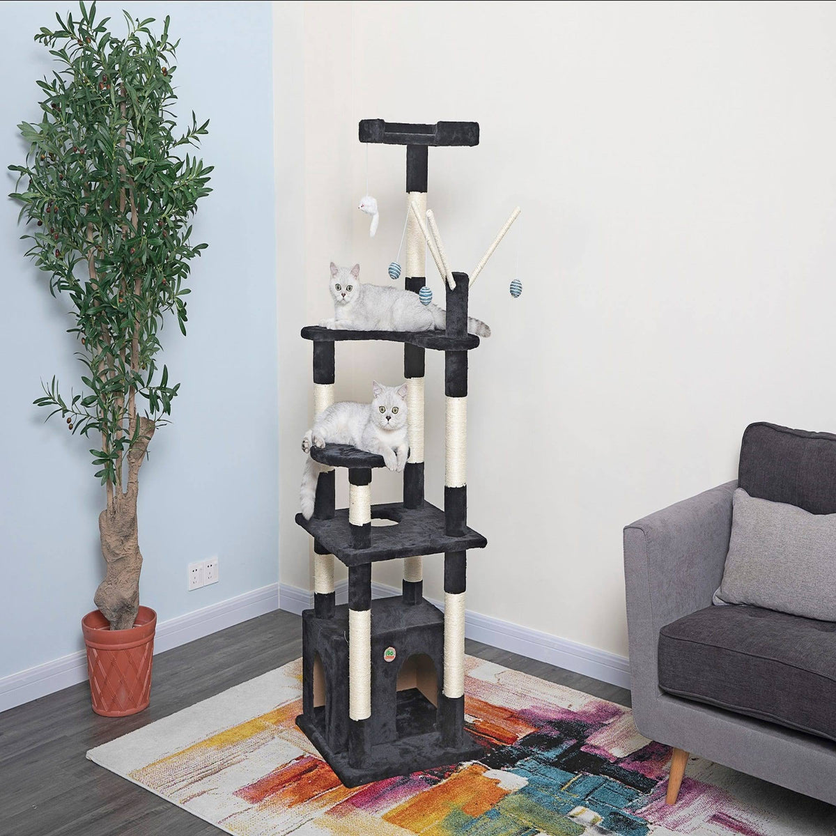 Black Cat Tree D56306