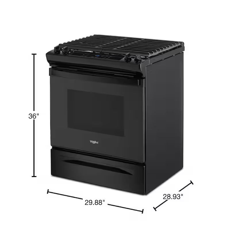 5 cu. ft. Gas Range in Black J236327