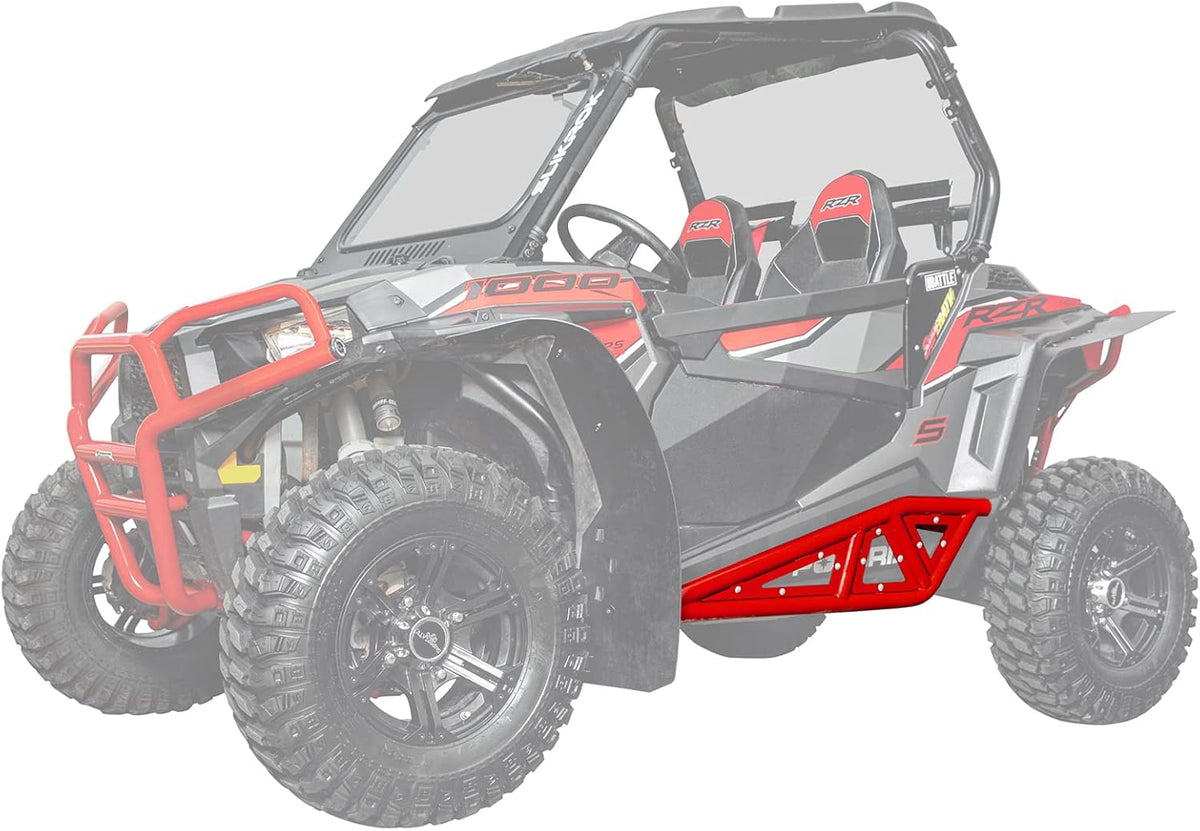 Orange Heavy-Duty Rock Sliders with 1.75" Steel Tubing M37932