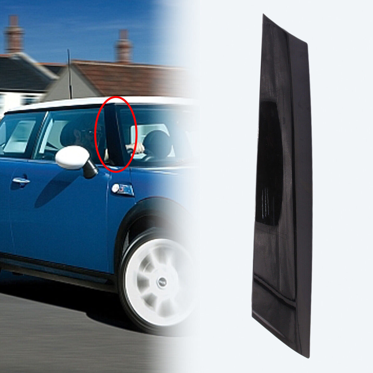 Windshield A Pillar Trim for Mini Cooper Convertible 2009-2015/Clubman 2008-2014/Hatchback 2007-2013 G2860