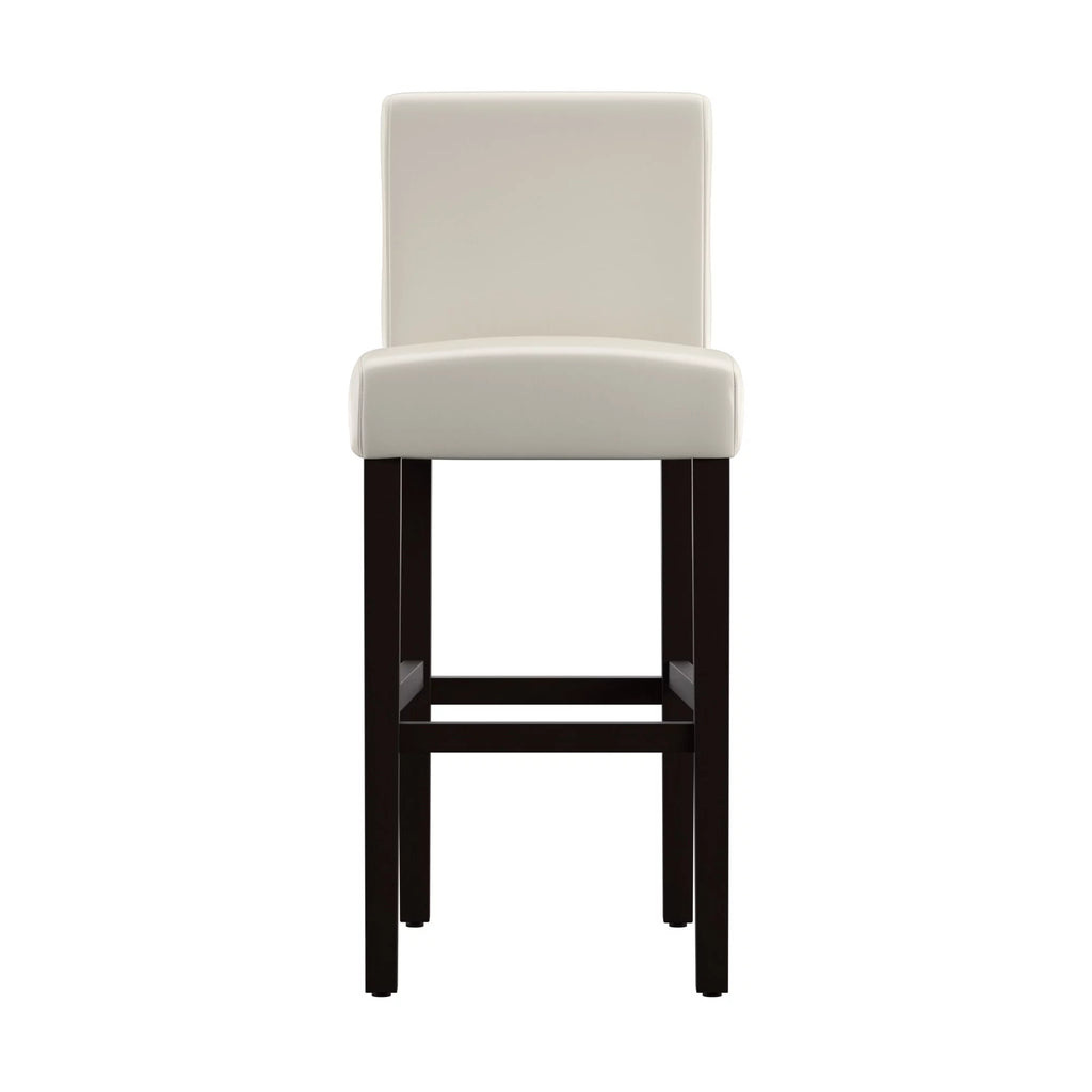 White Set of 2 Bar Stool Z354