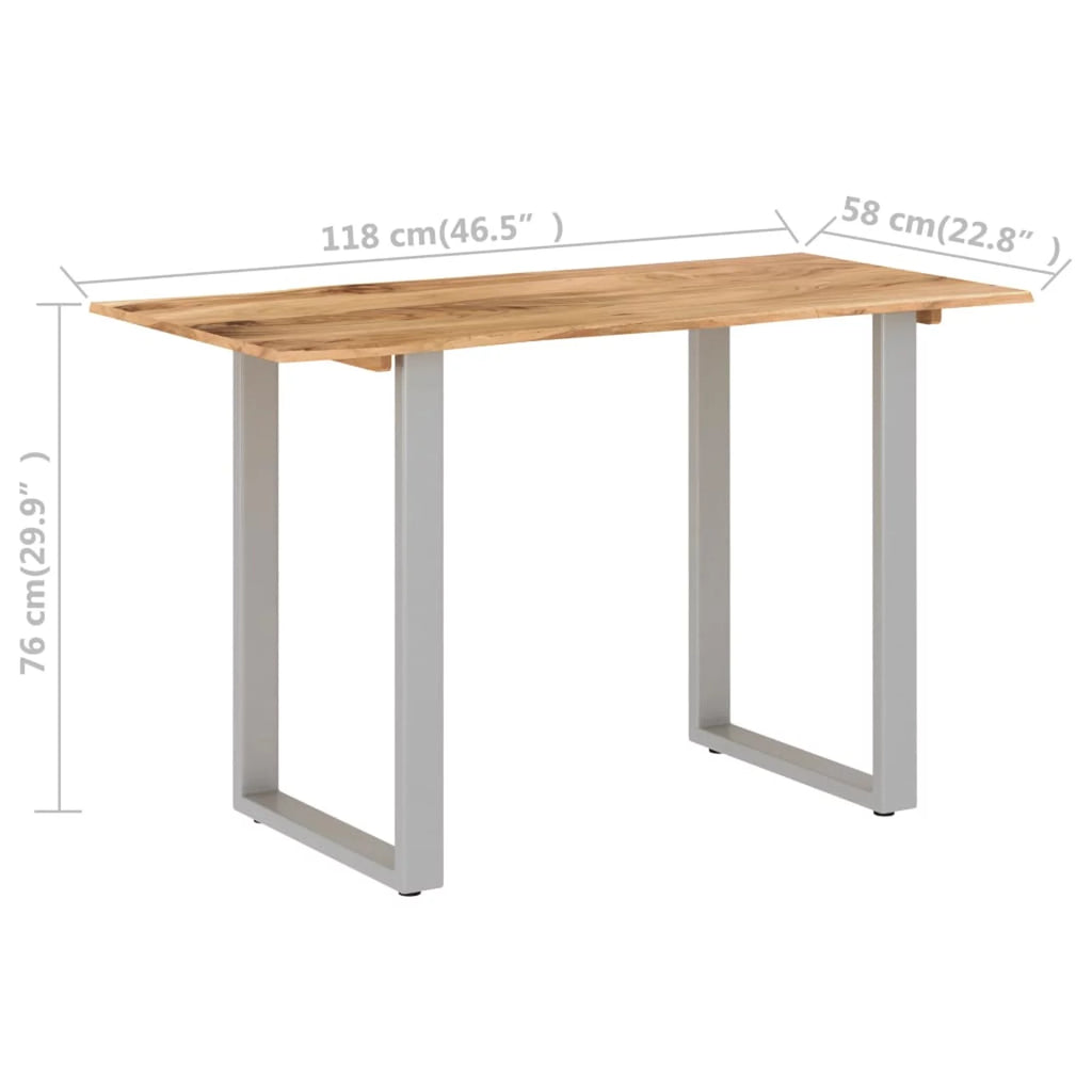 Solid Acacia Wood Dining Table V57895