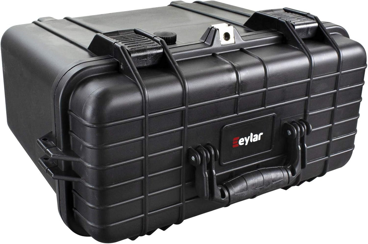 Compact Tall 16.93 Protective Gear Case Water and Shock Resistant with Foam (Black) G423