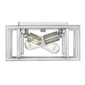 Pewter Rectangle Flush Mount Light Fixture B3230