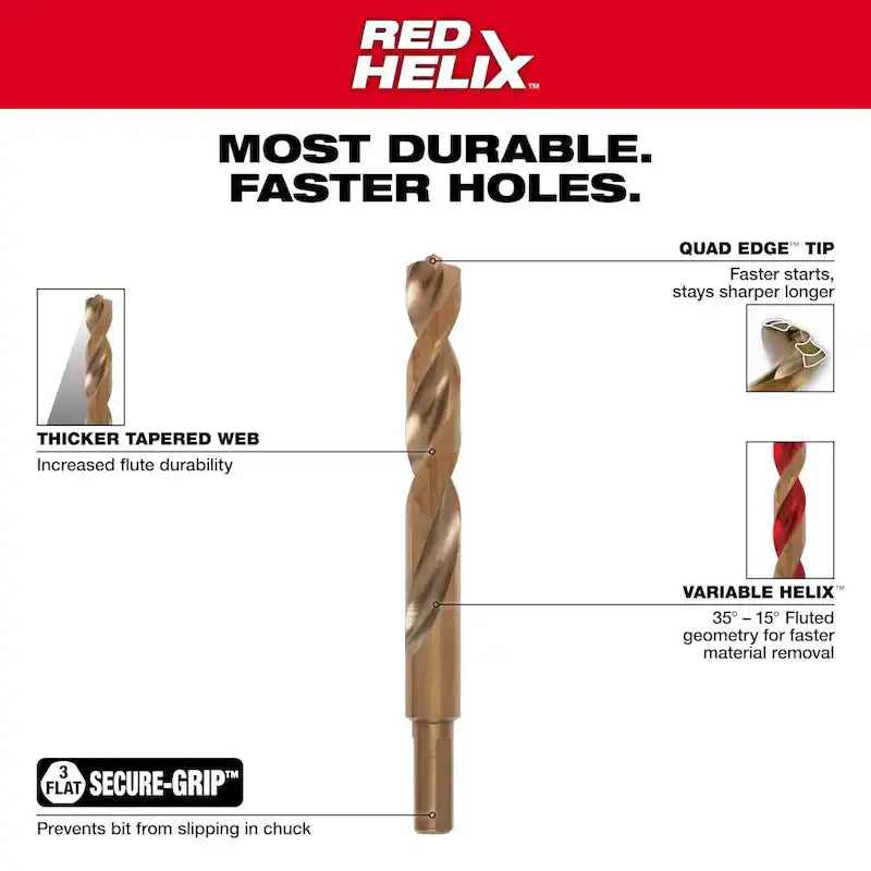 Cobalt Red Helix Drill Bit Set 29-Piece F602