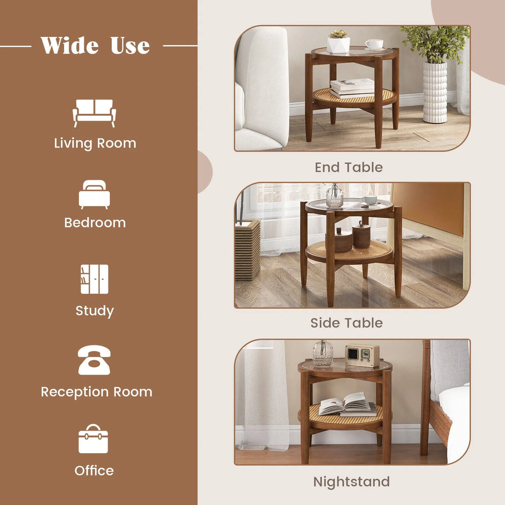 Set of 2 Storage Side Table F841