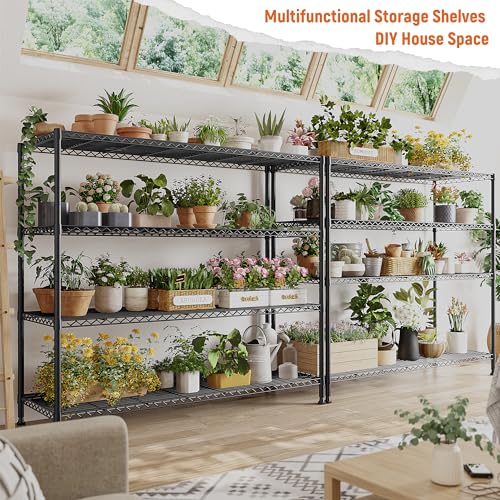 45.3''W 4 Tier Metal Wire Shelving Unit R764161