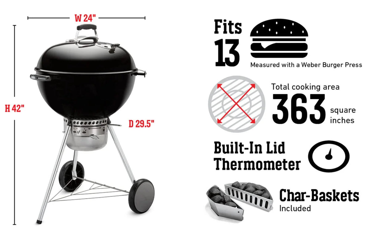 22 in. Charcoal Grill R319