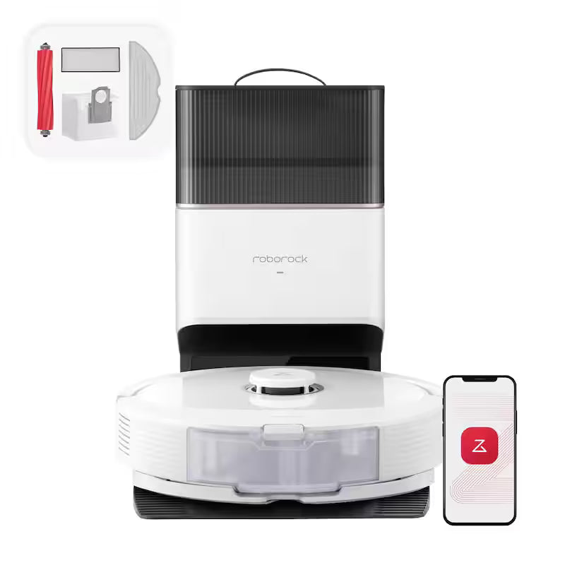 White Robotic Vacuum and Mop P438815