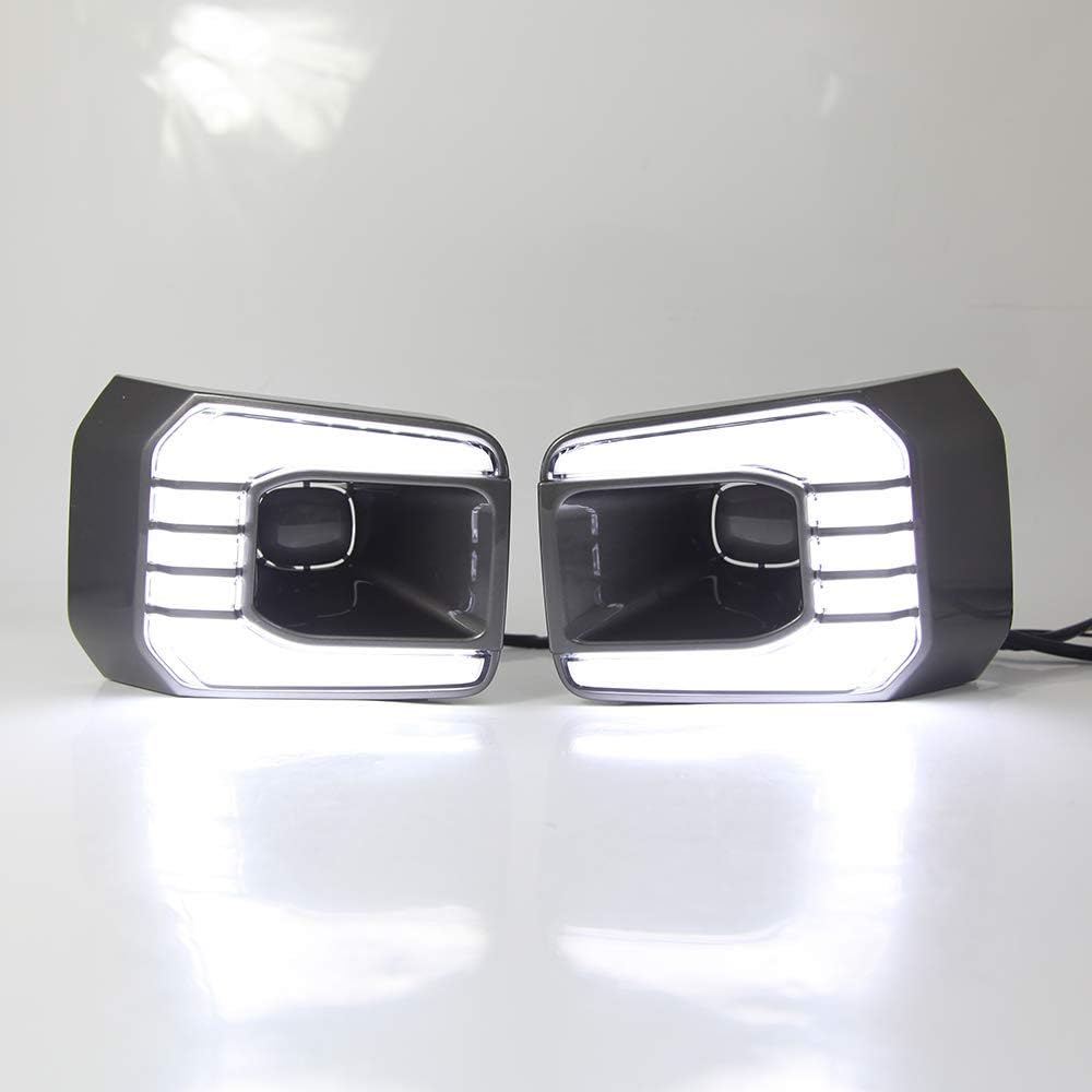 LED Daytime Running Light 6000K Front Bumper DRL Turn Signals J61138