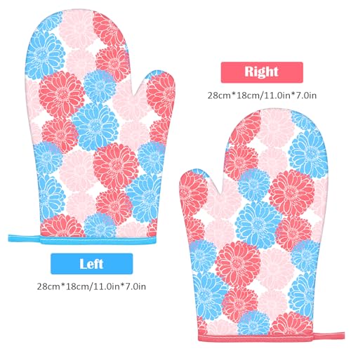 Christmas Oven Mitts Gloves Heat Resistant Silicone Q10704