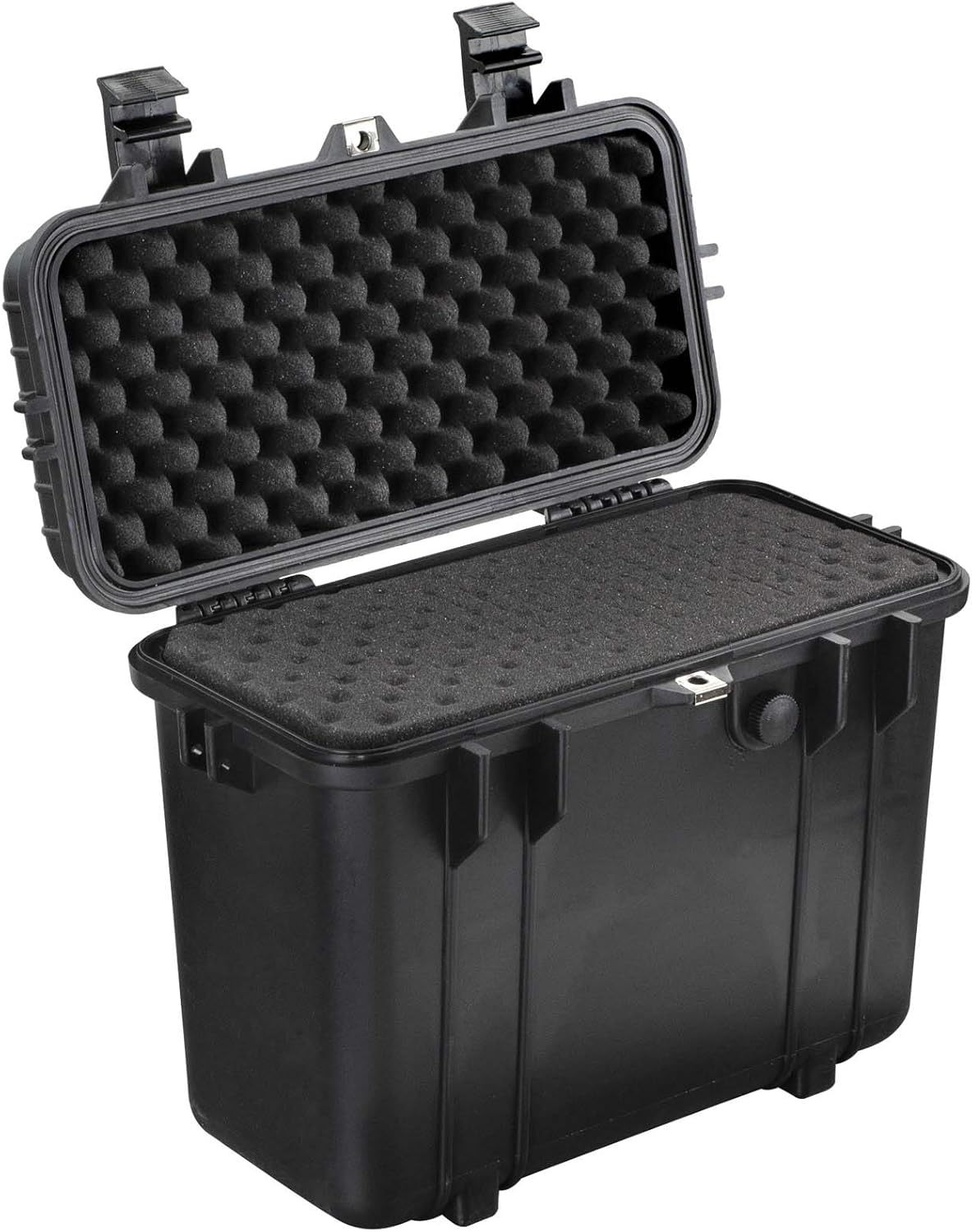 Compact Tall 16.93 Protective Gear Case Water and Shock Resistant with Foam (Black) G423
