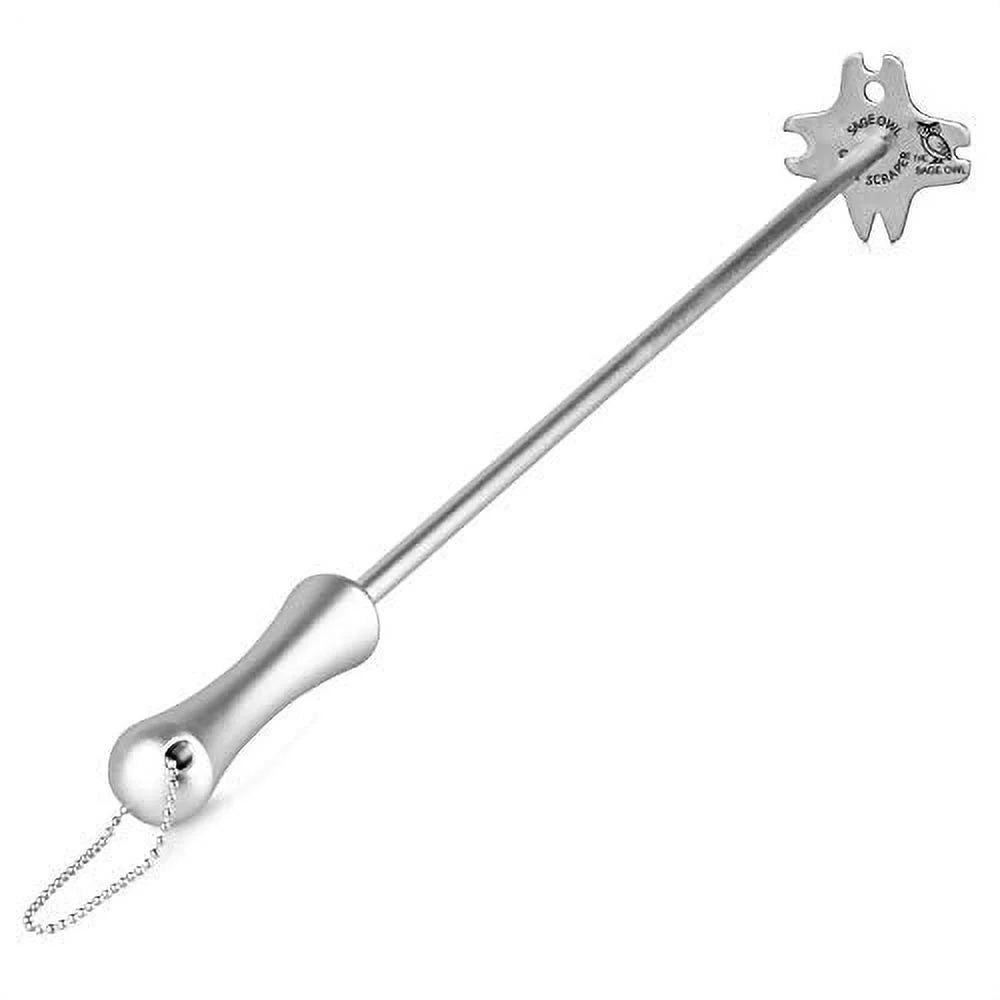 Bristle Free Stainless Steel Grill Scraper Tool with 17" Long Handle G237488
