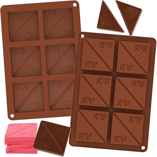 Silicone Hot Chocolate Spoon Molds 2-Pack with 30 Wooden Spoons Z8872