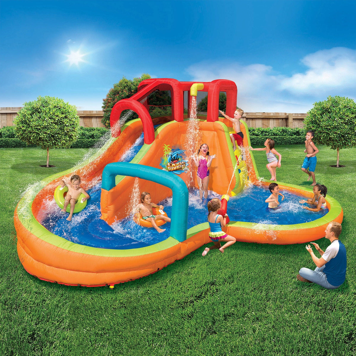 Inflatable Outdoor Water Park Slide & Pool L7776