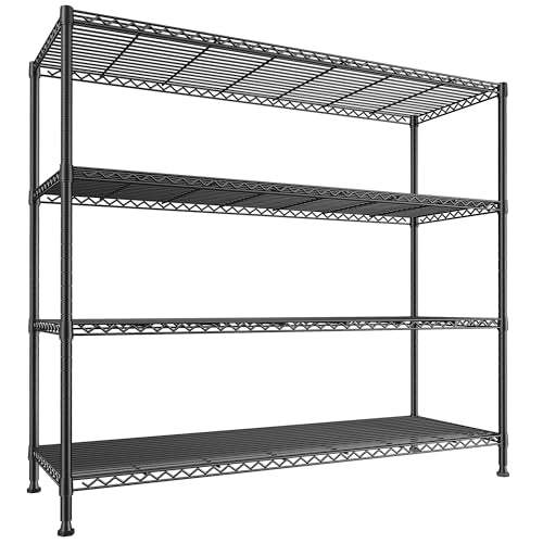 45.3''W 4 Tier Metal Wire Shelving Unit R764161