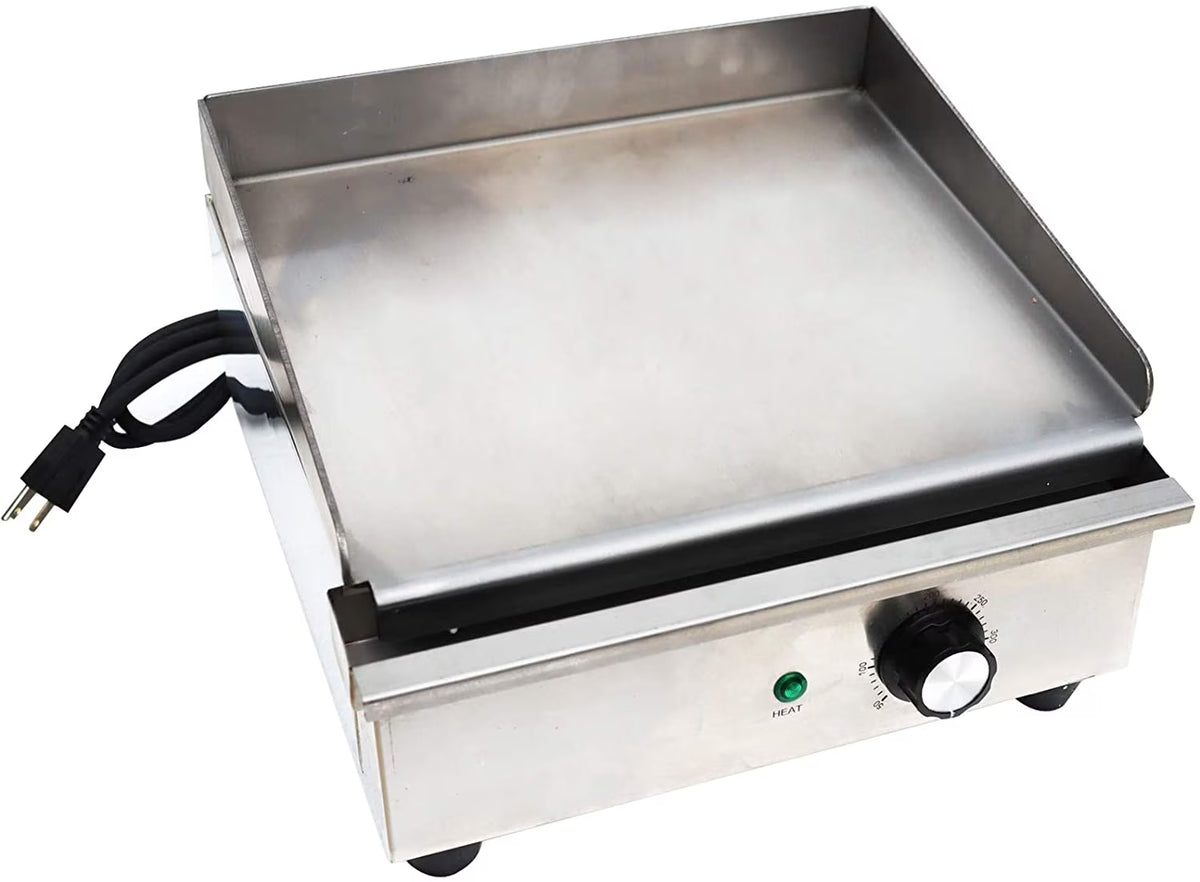 Electric Countertop Griddle Commercial Flat Grill Stainless Steel 110V G820977