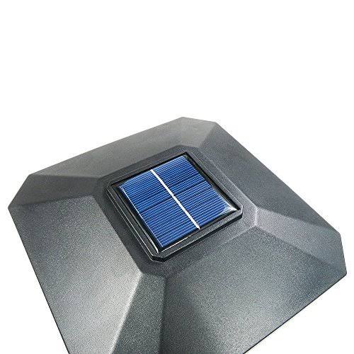 Black 4 Pack Solar LED Post Cap Light W759038