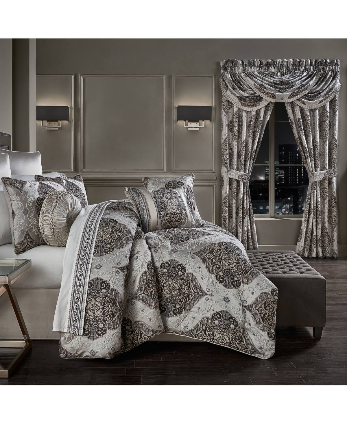 Silver California King Comforter Set Q418