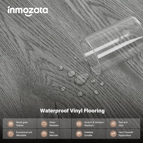 Peel and Stick Floor Tile, 36-Pack Self Adhesive Vinyl Plank Flooring Waterproof Tile Sticker X913262