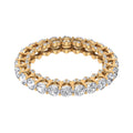 14K Yellow Gold Moissanite Eternity Ring G270