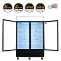 Double Doors Glass Front Reach In Freezer L807