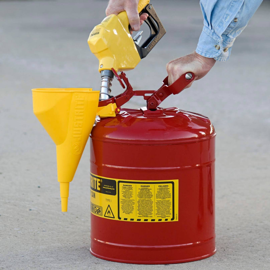 Red Type I Safety Can with Funnel - 5 Gallon O1375