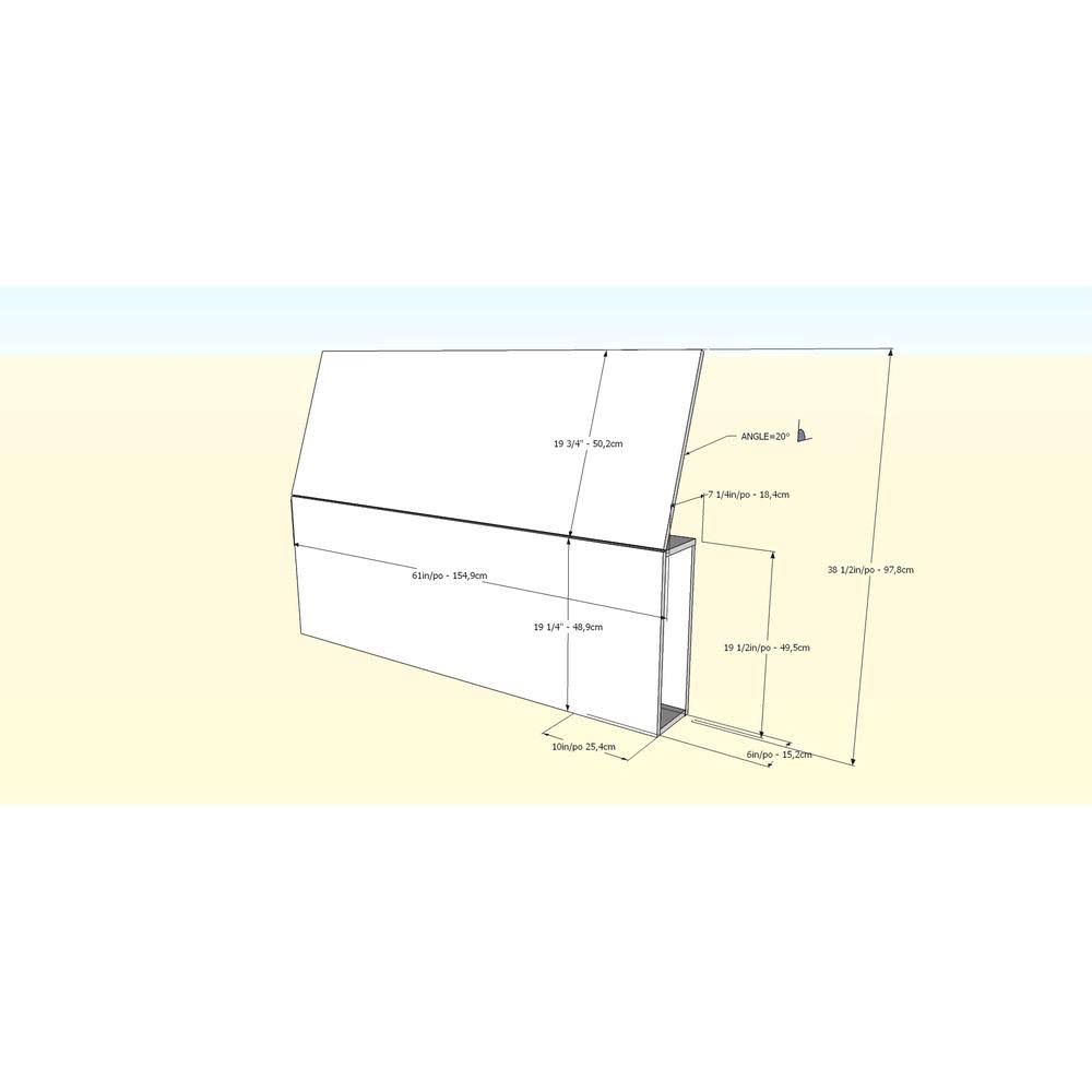 White Storage Bed with Headboard J92361