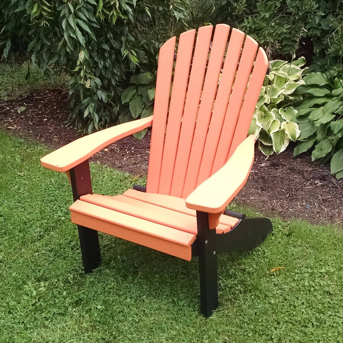 Orange Recycled Plastic Adirondack Chair C75905