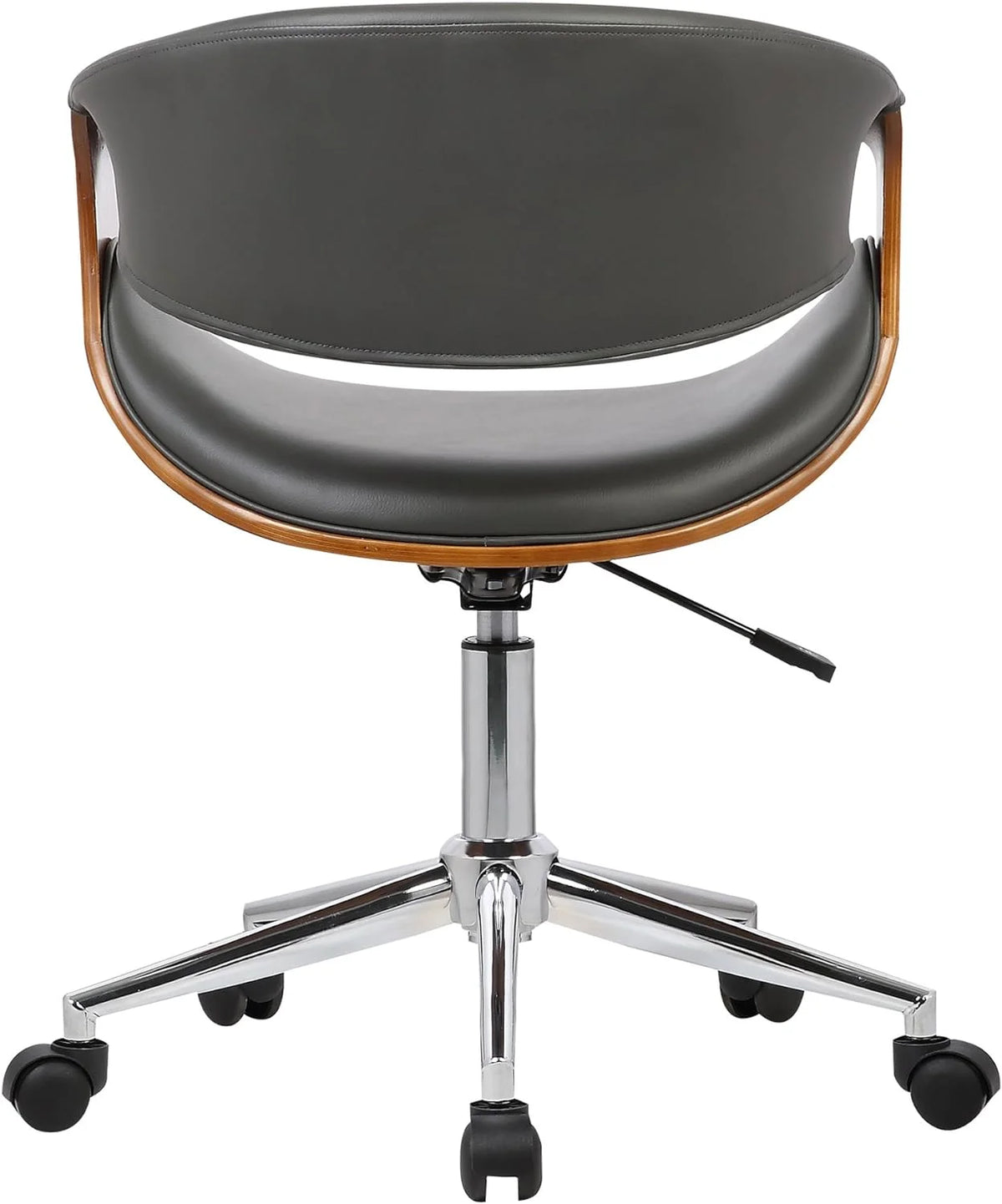 Grey Faux Leather Office Chair V11079