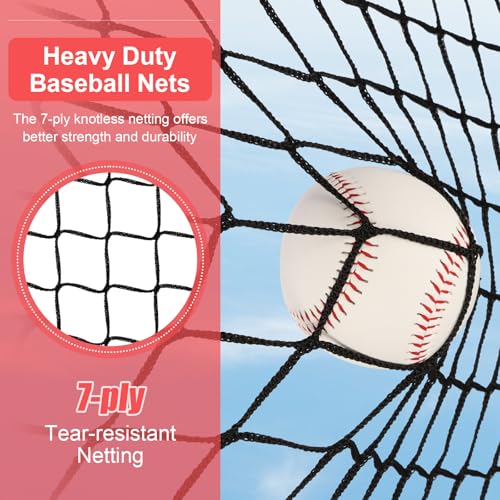 6'X6' Baseball Softball Practice Net with Strike Zone Y526173
