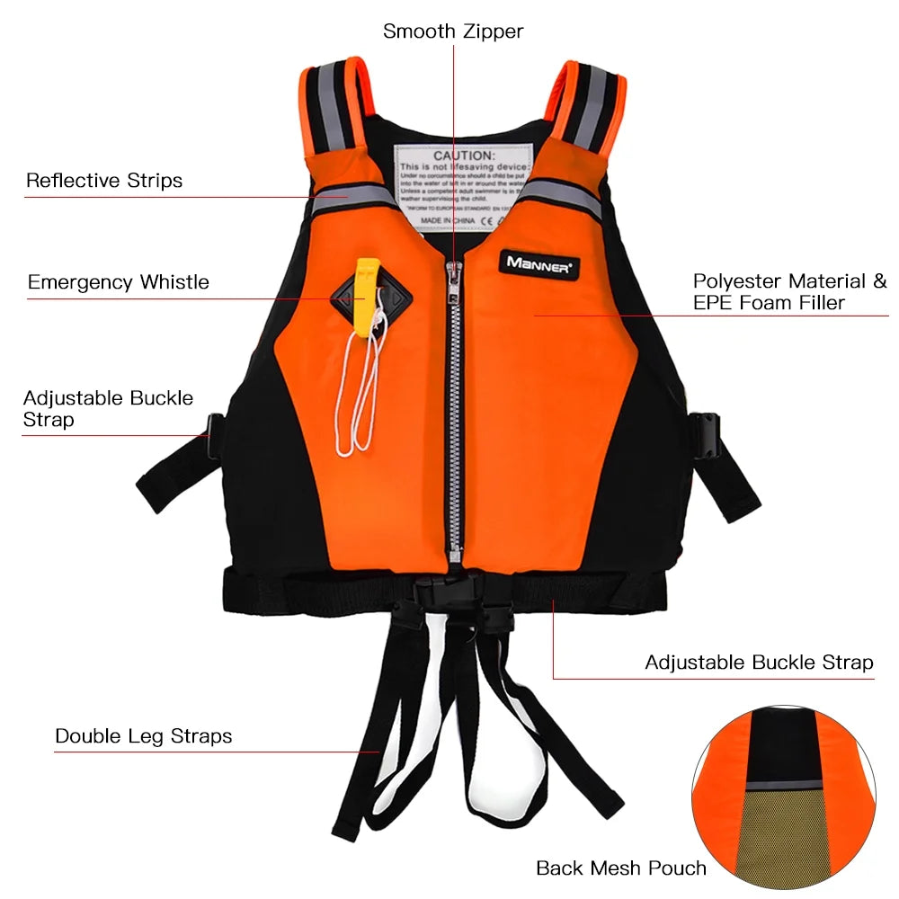 Swimming Zipper Swim Vest X752141