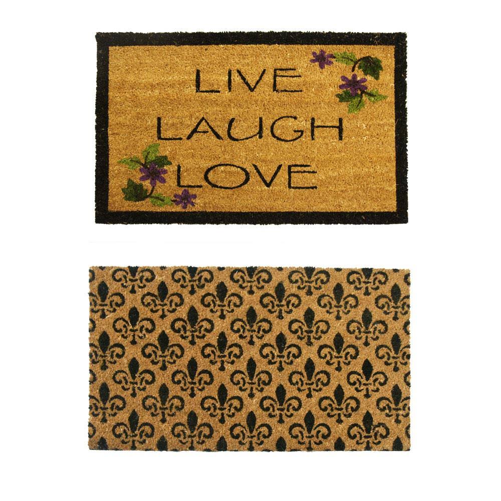 Coir Entry Door Mats, 2 Mats, 18 inch x 30 inch A611827