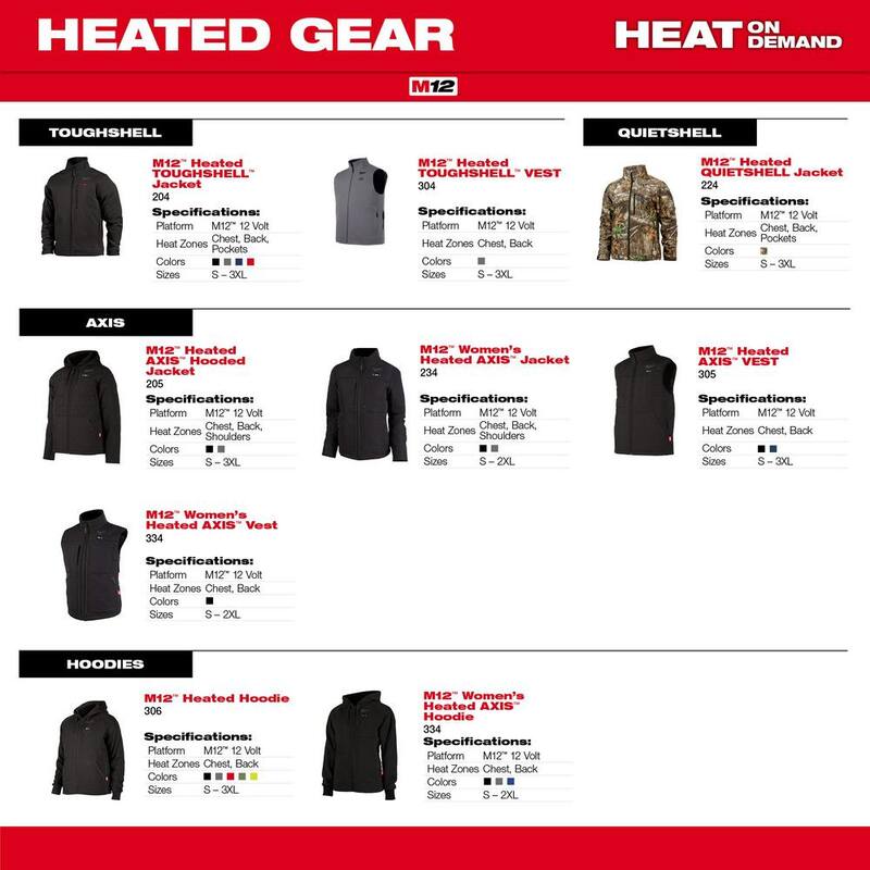 Men's 2X-Large Black Heated Jacket Hoodie E2049