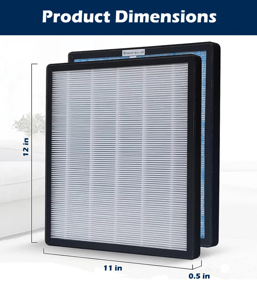 True HEPA H13 Filter + Carbon Pre Filter Replacement Set A1101