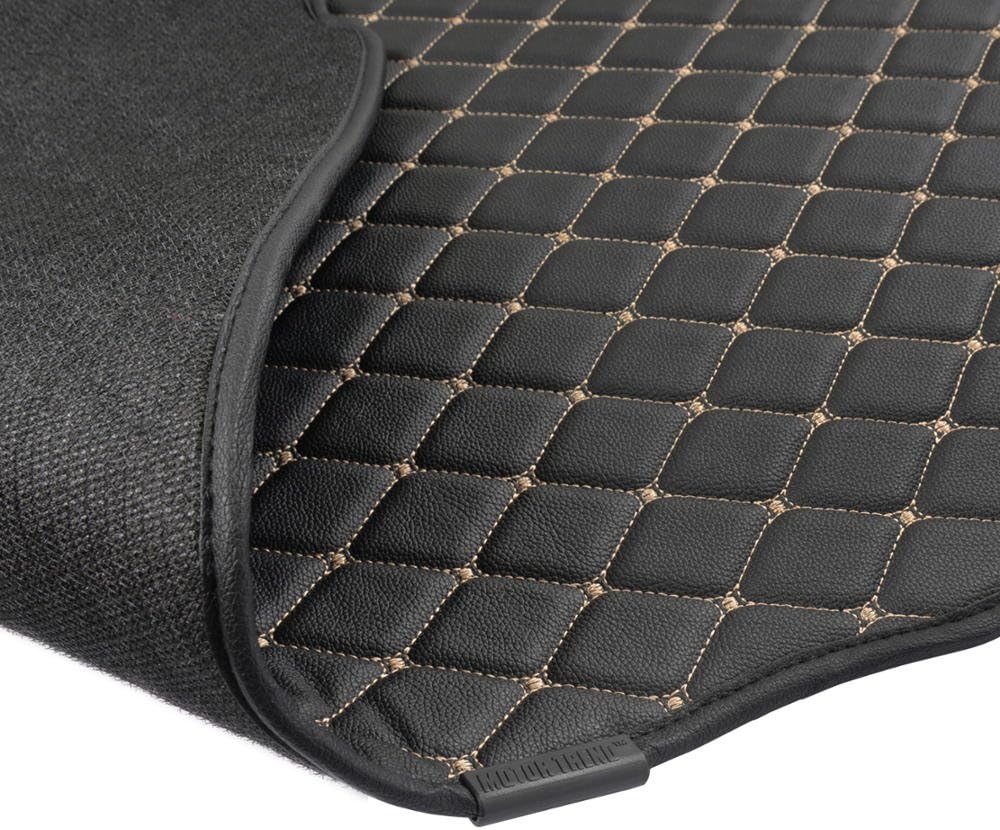 Luxury Padded PU Leather Trunk Mat Cargo Liner for Ford Escape Pack of 2 R2413