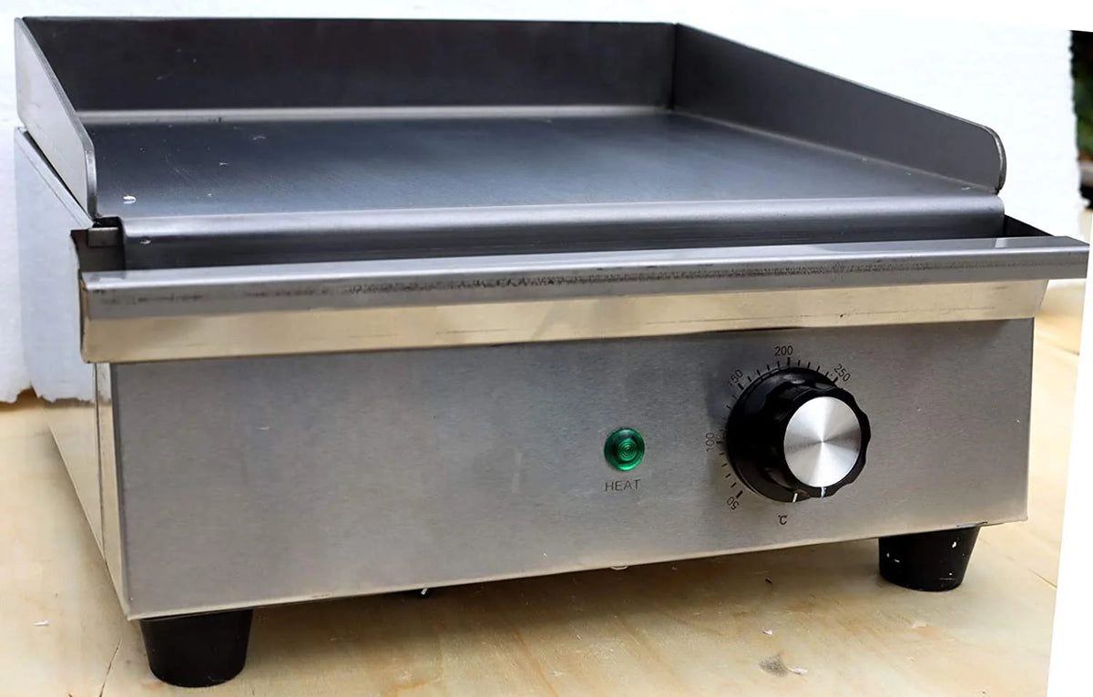 Electric Countertop Griddle Commercial Flat Grill Stainless Steel 110V G820977