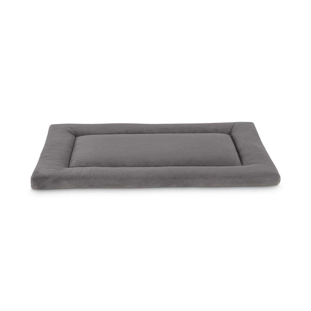 Dark Grey Velvet Dog Crate Mat and Pet Bed C97916