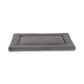 Dark Grey Velvet Dog Crate Mat and Pet Bed C97916