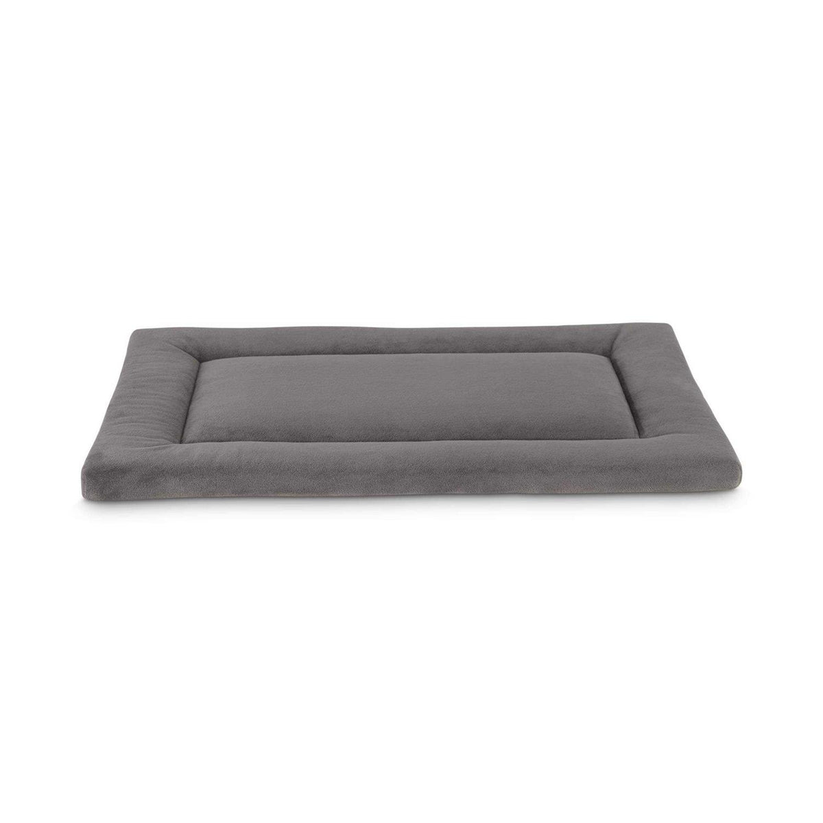 Dark Grey Velvet Dog Crate Mat and Pet Bed C97916