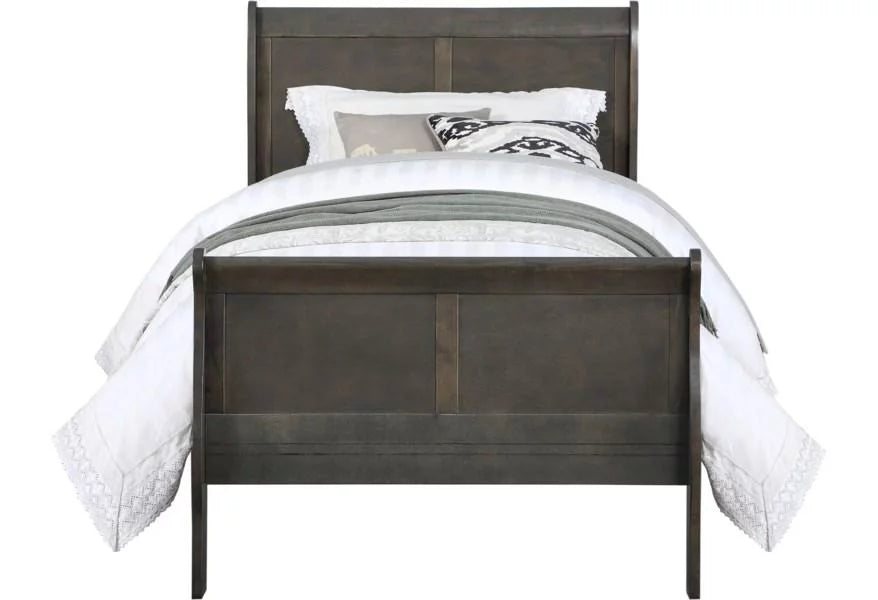 Dark Gray Eastern King 5pcs Bedroom Set Y5540