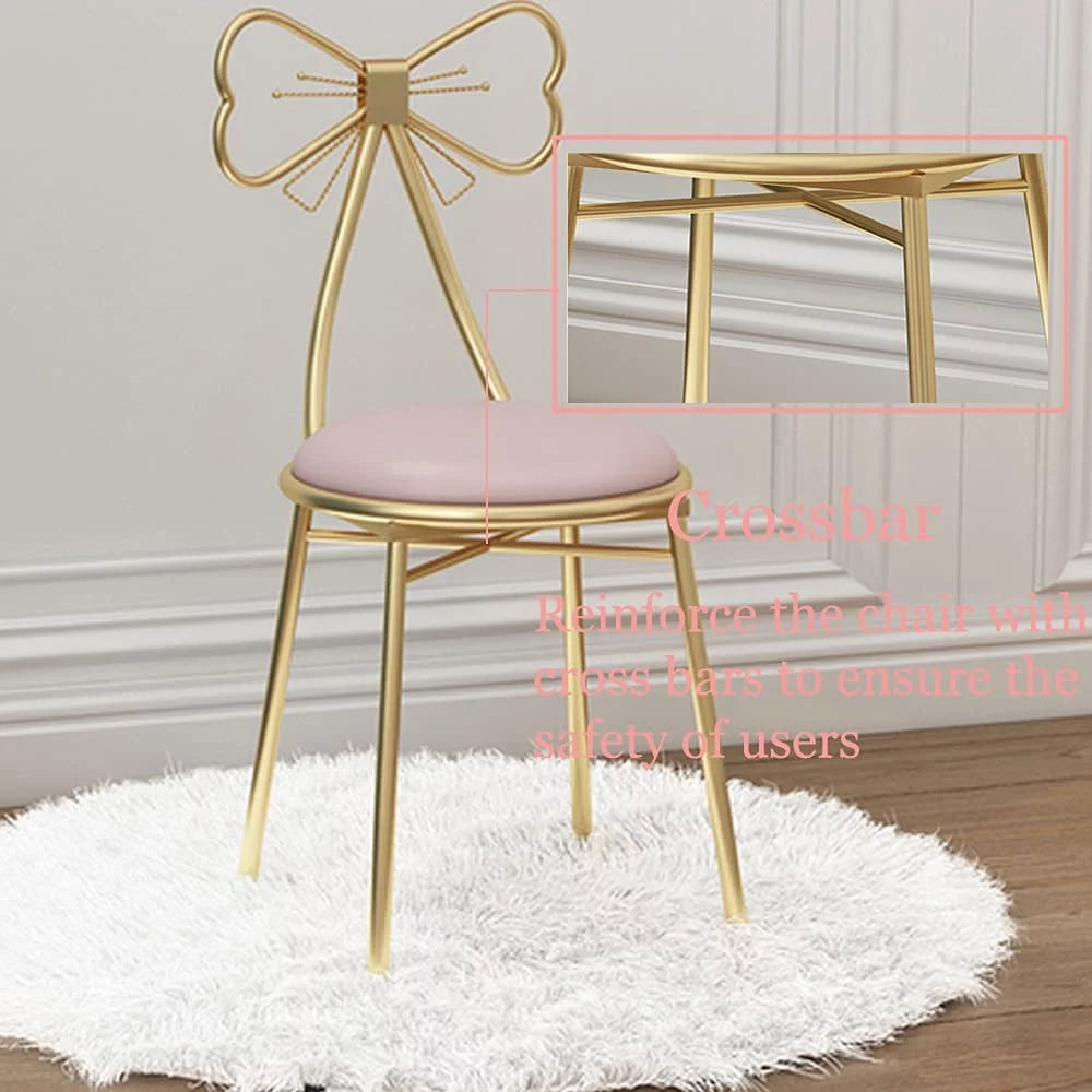 Cushioned Back Vanity Chair L1706