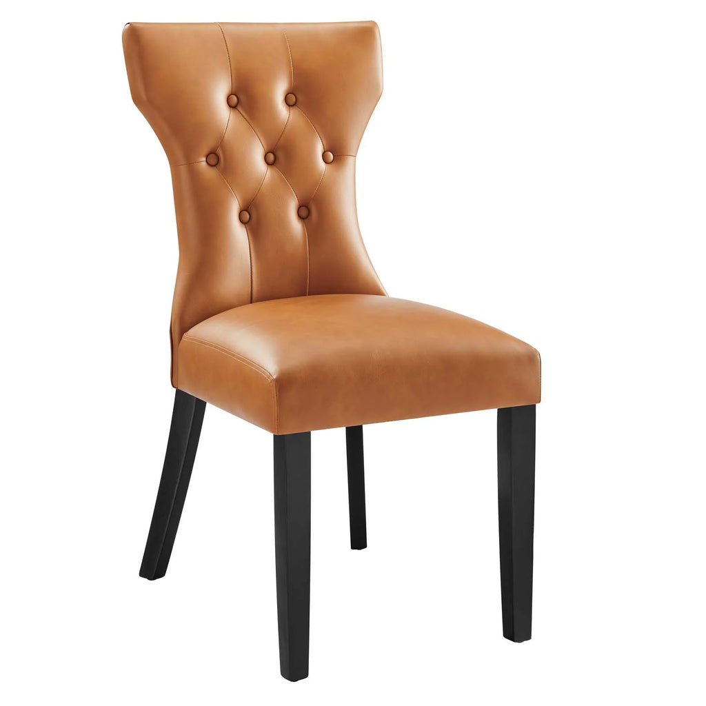 Tan Vinyl Side Chair C809618