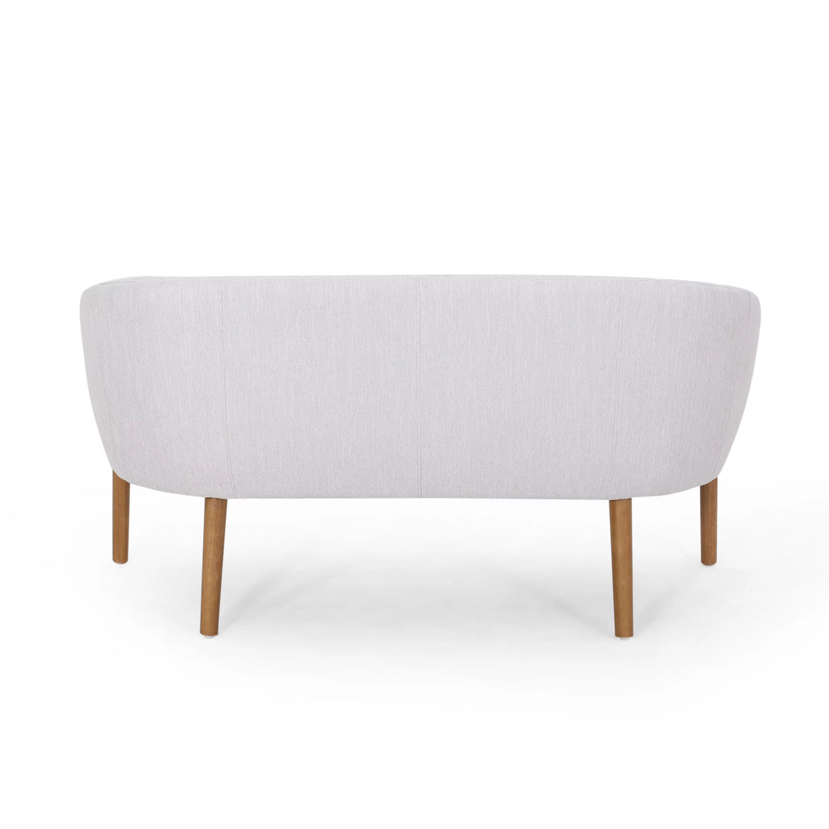 Mid-Century Upholstered Fabric Loveseat S291