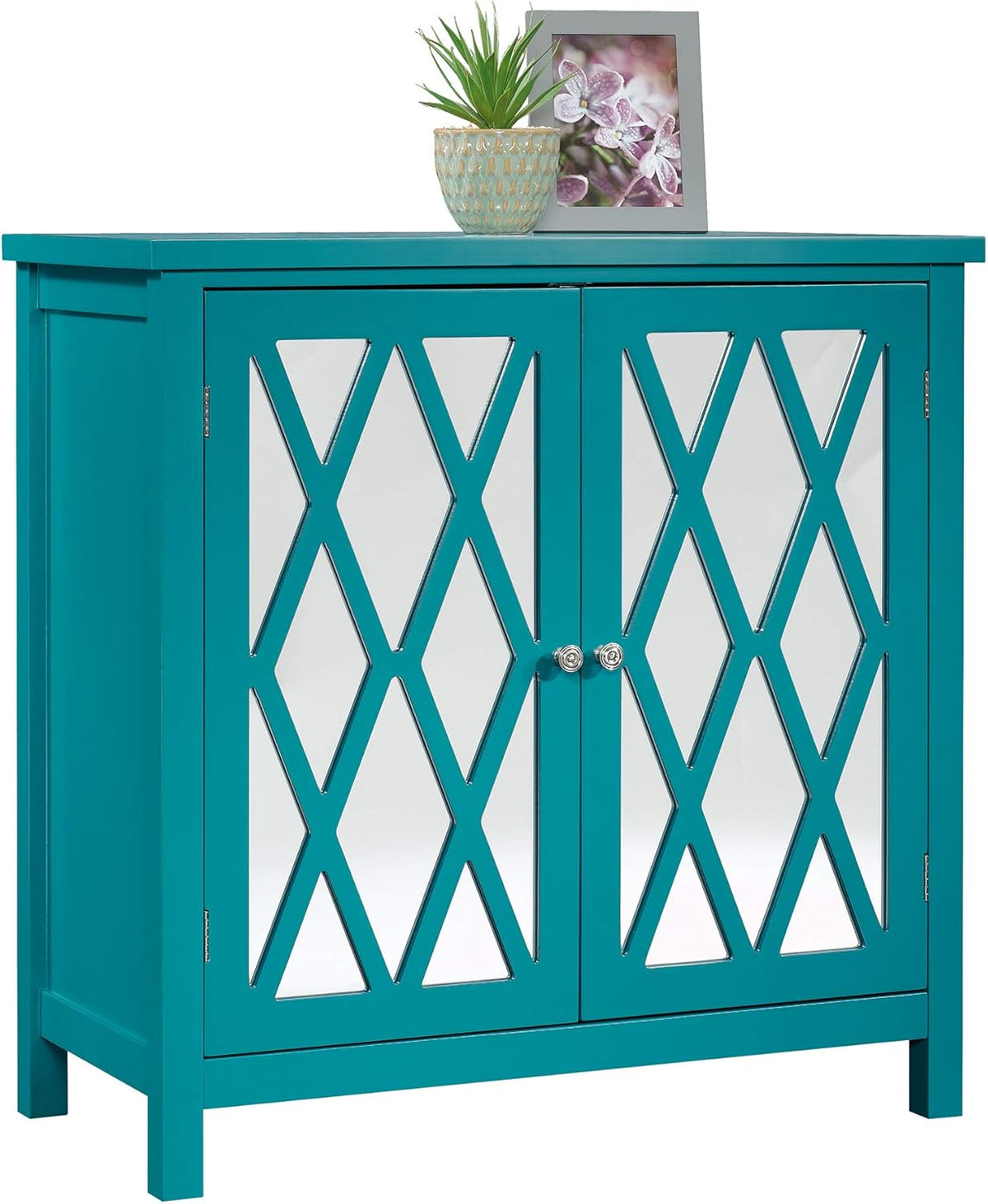 Caribbean Blue Accent Storage Cabinet W151108