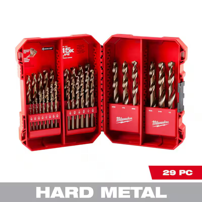 Cobalt Red Helix Drill Bit Set 29-Piece F602