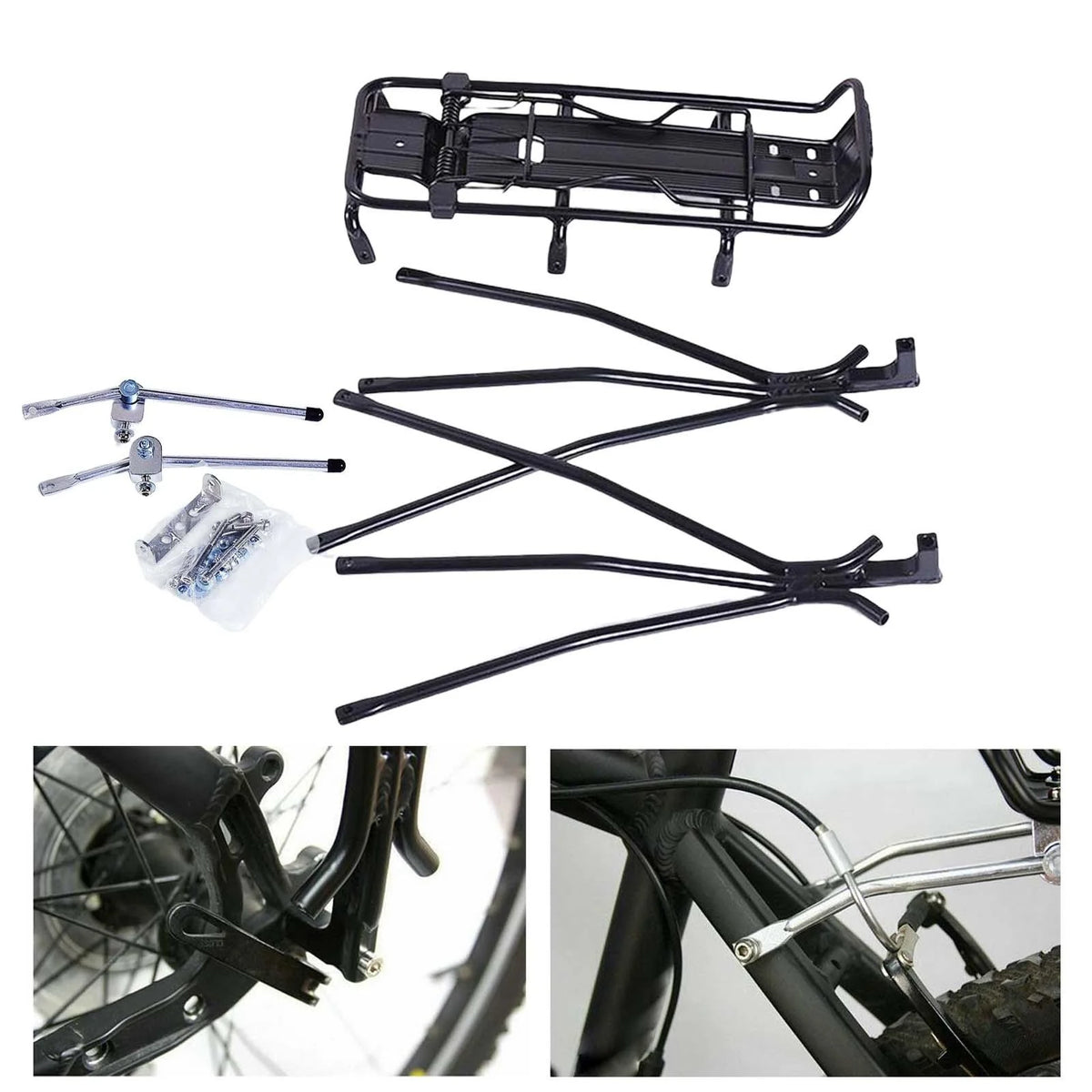 Aluminum Bike Rear Carrier Rack with Disc Brake I4670