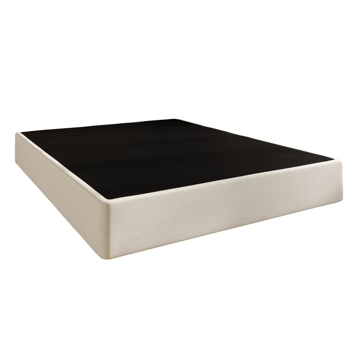 8 Queen Beige Linen Metal Box Spring H841