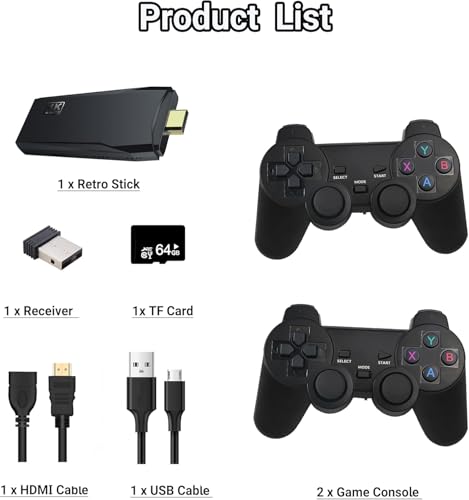 Plug and Play Video Game Console with Dual Controllers U6924