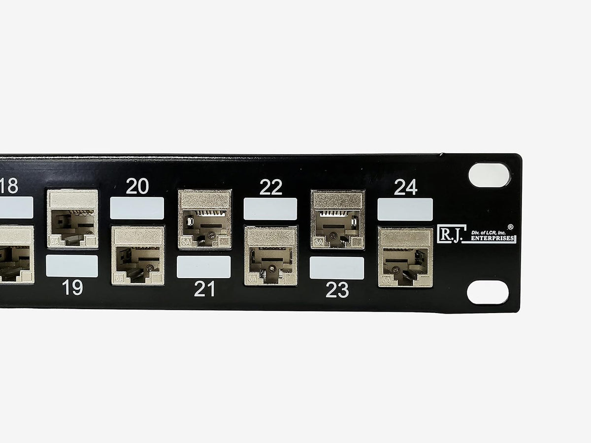 24 Port Tool-Less Feed Through Patch Panel E6863